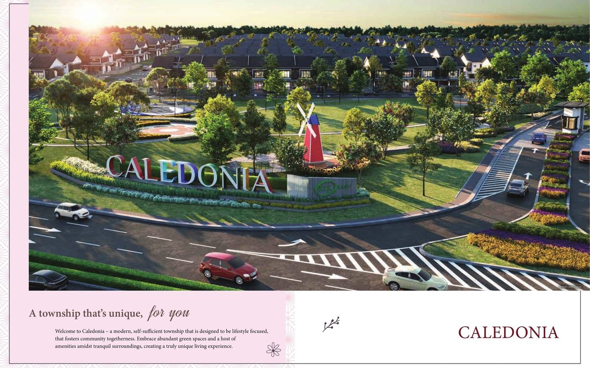 The township entrance at Caledonia, Bestari Jaya