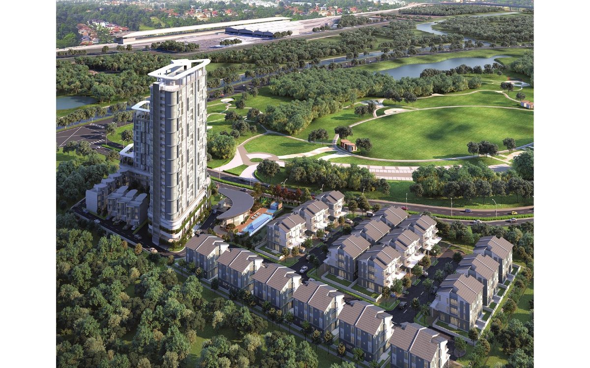 Aerial view of Daya Residence at Kwasa Damansara