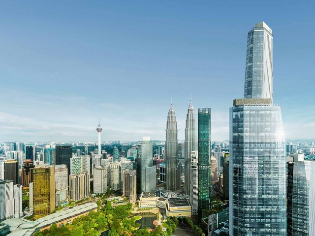 Oxley Towers KLCC beside the Petronas Twin Towers