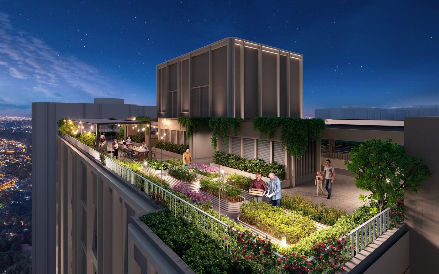 Herbs Haven on the rooftop at The Aldenz Damansara Perdana