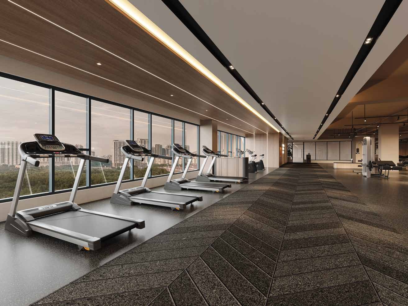Gymnasium at Ayanna Resort Residences
