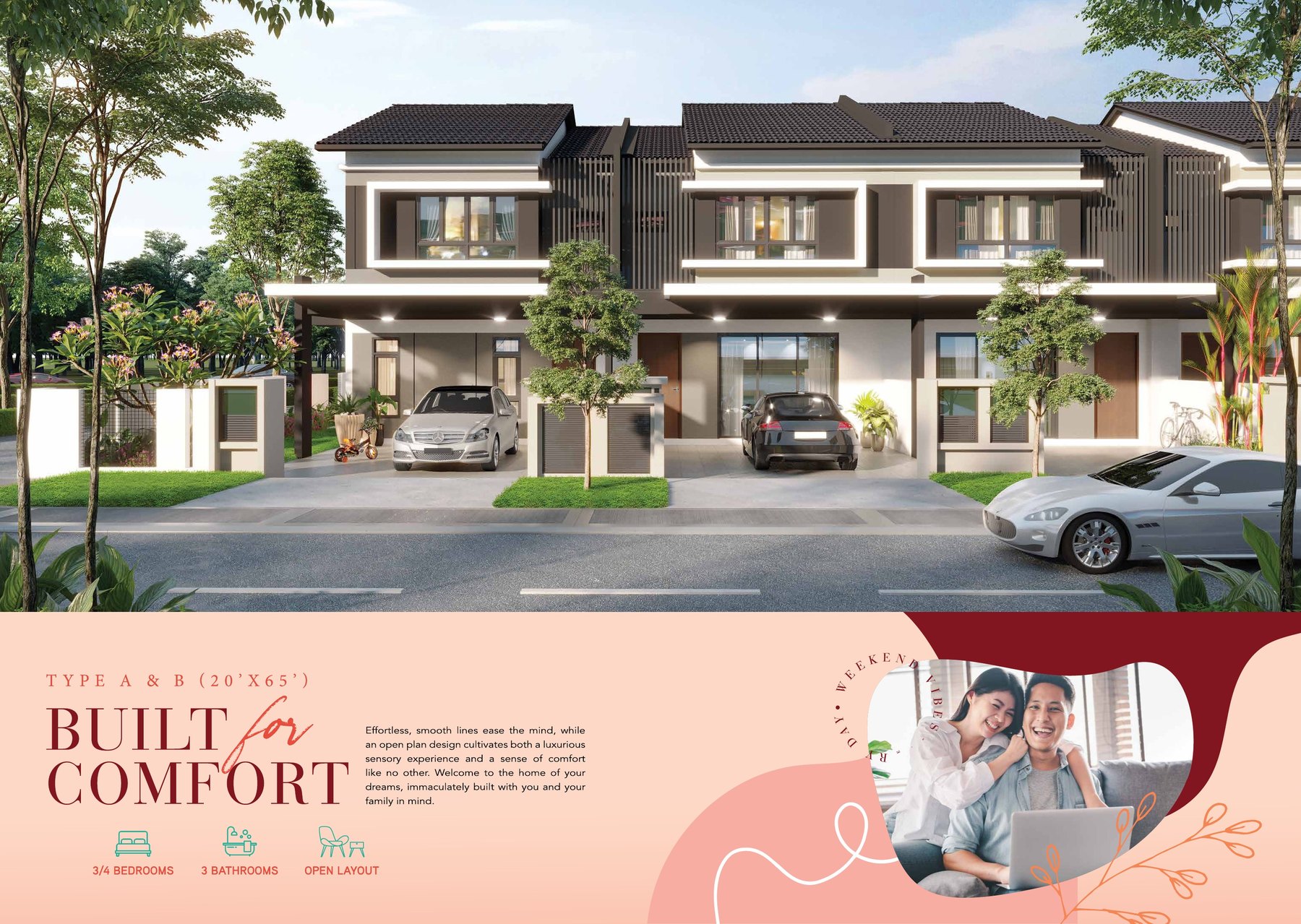 Two-storey link homes at Ayana, Caledonia