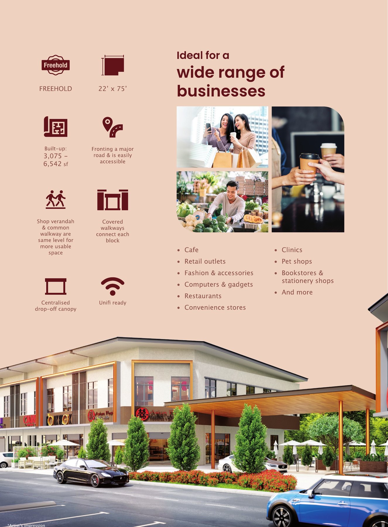 The range of businesses Caledonia Avenue is built for
