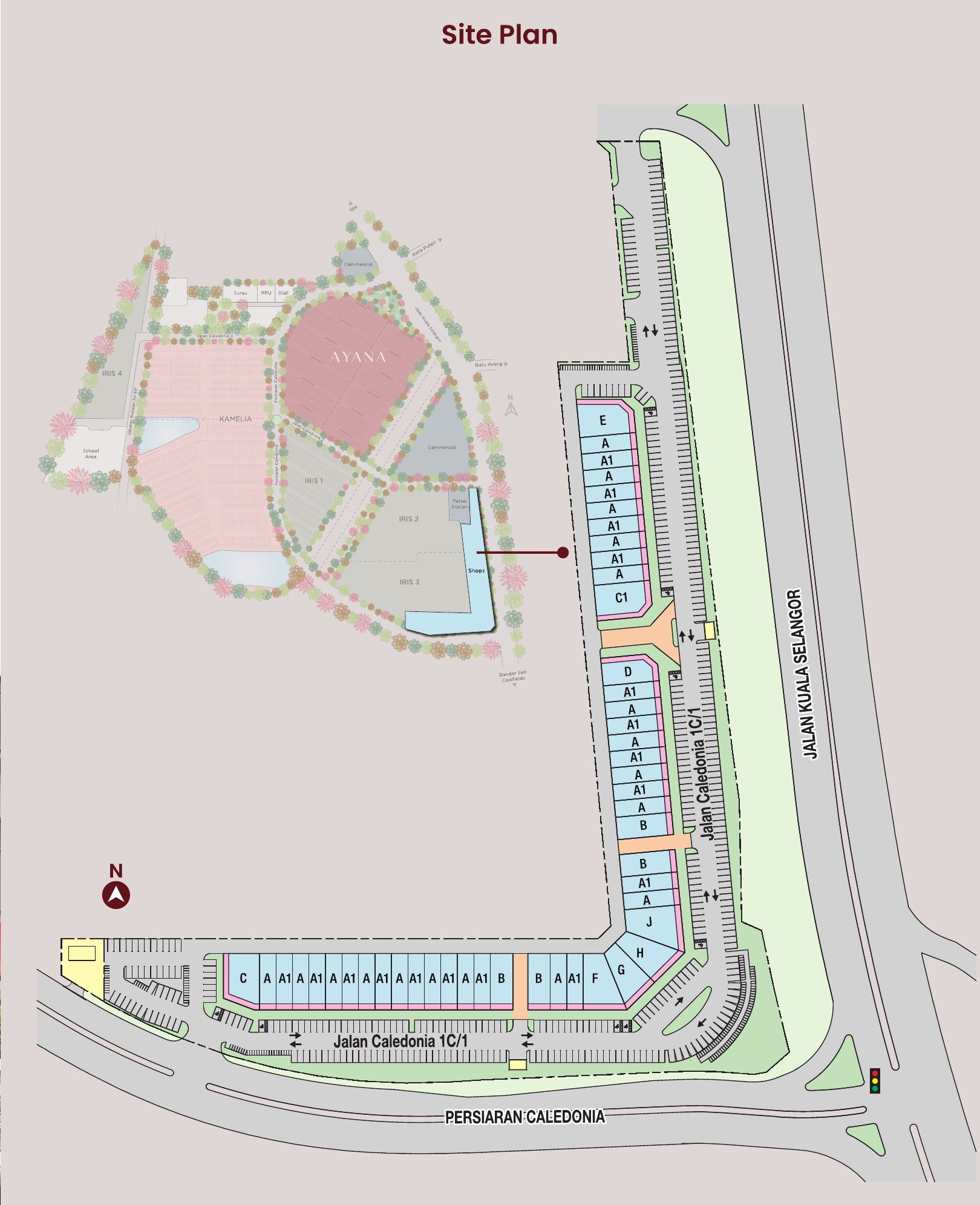 Caledonia Avenue site plan