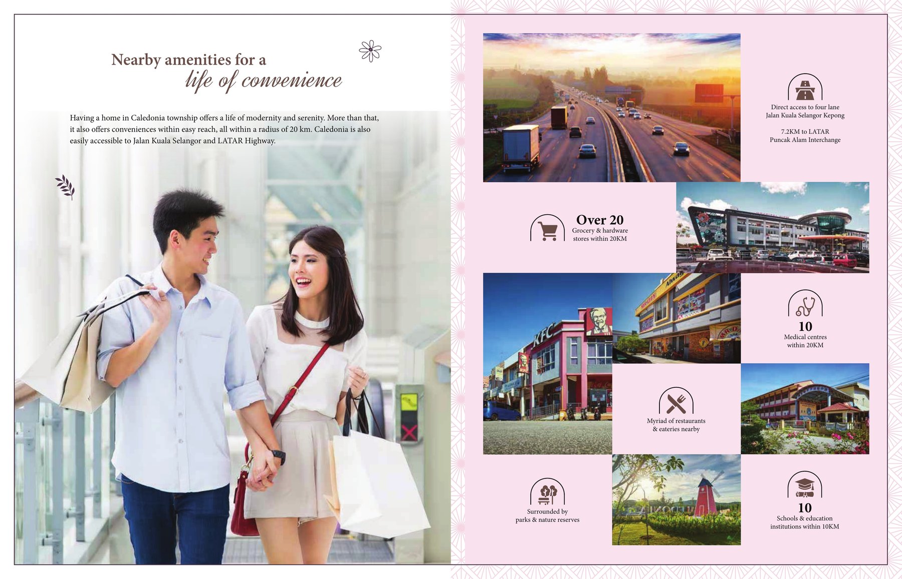 Amenities near Caledonia, Bestari Jaya