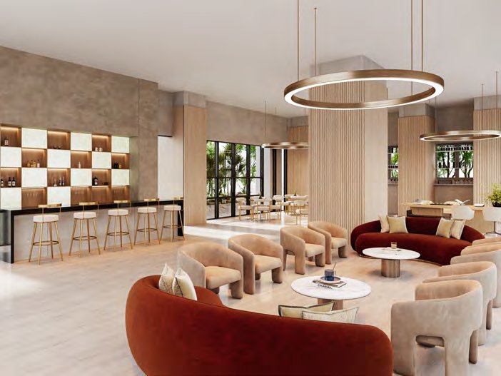 The residents&rsquo; lounge at Cappella Embassy