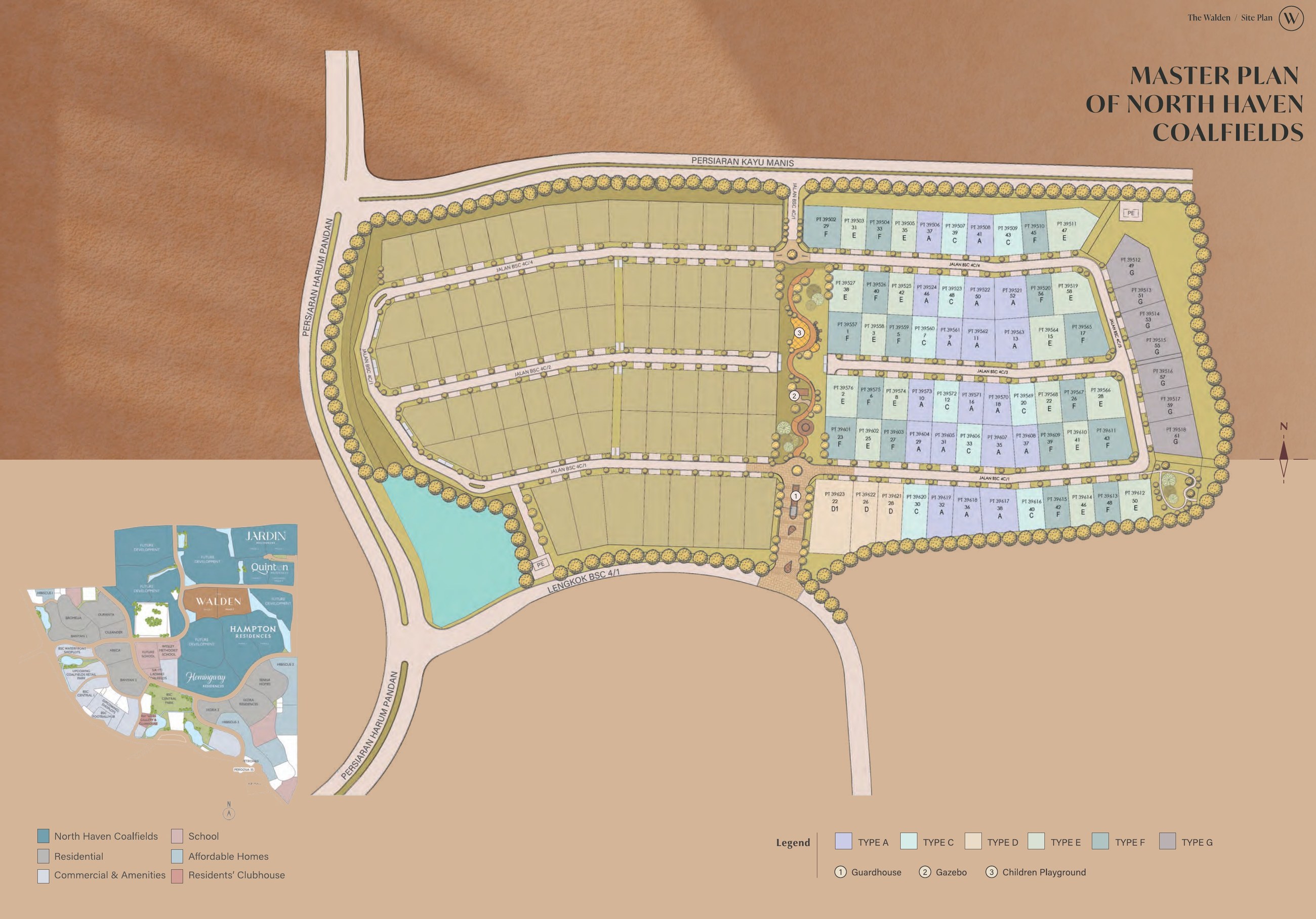 Site plan of The Walden Phase 2 at North Haven, Bandar Seri Coalfields