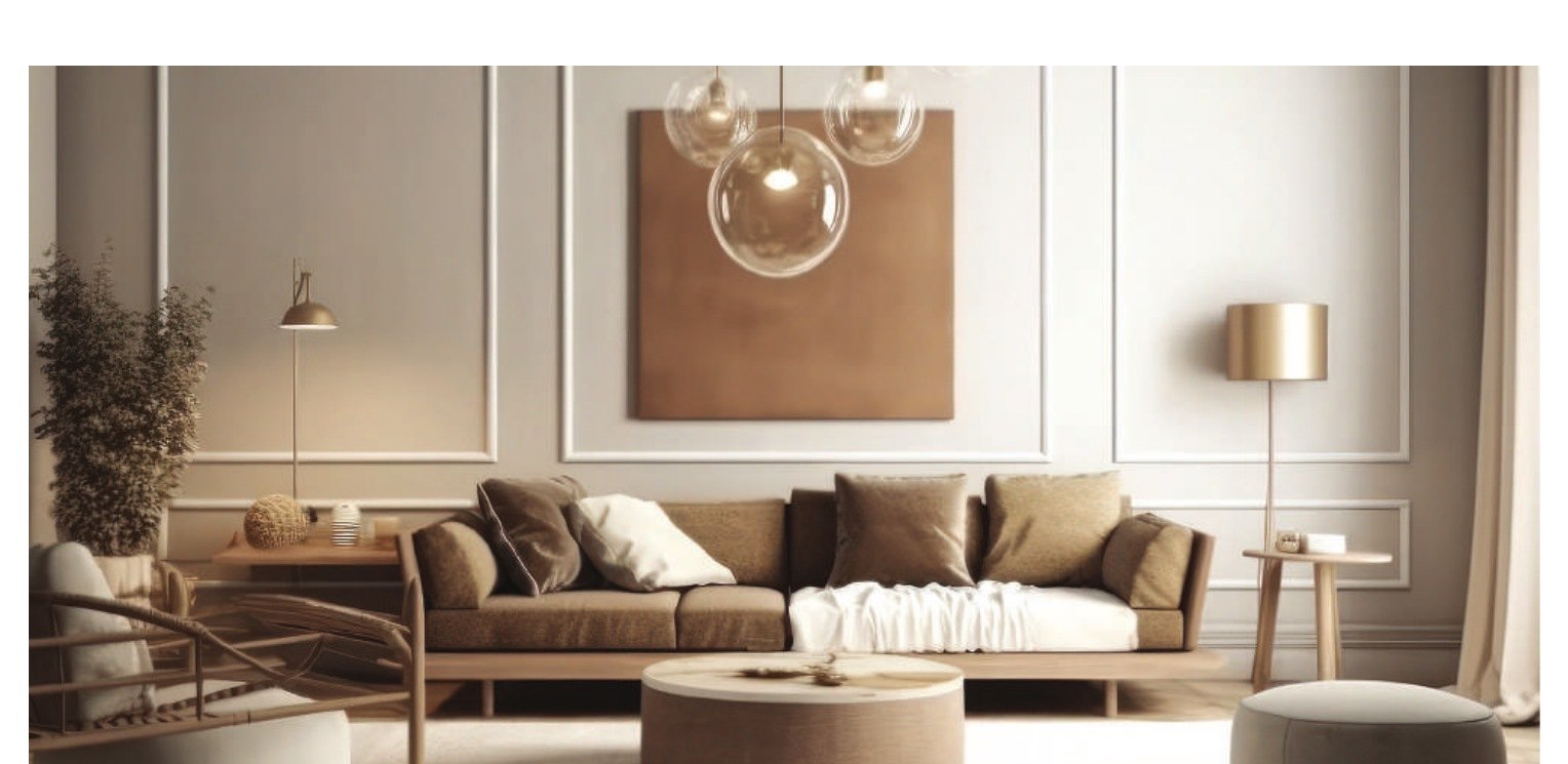 Living area in the bungalow at Daya Residence