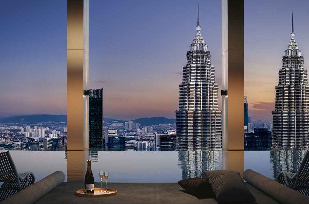 View of the Petronas Twin Towers from a Divine KLCC residence