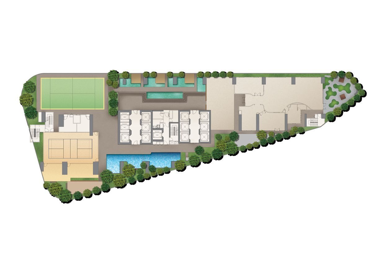The Flow Park level plan at Divine KLCC