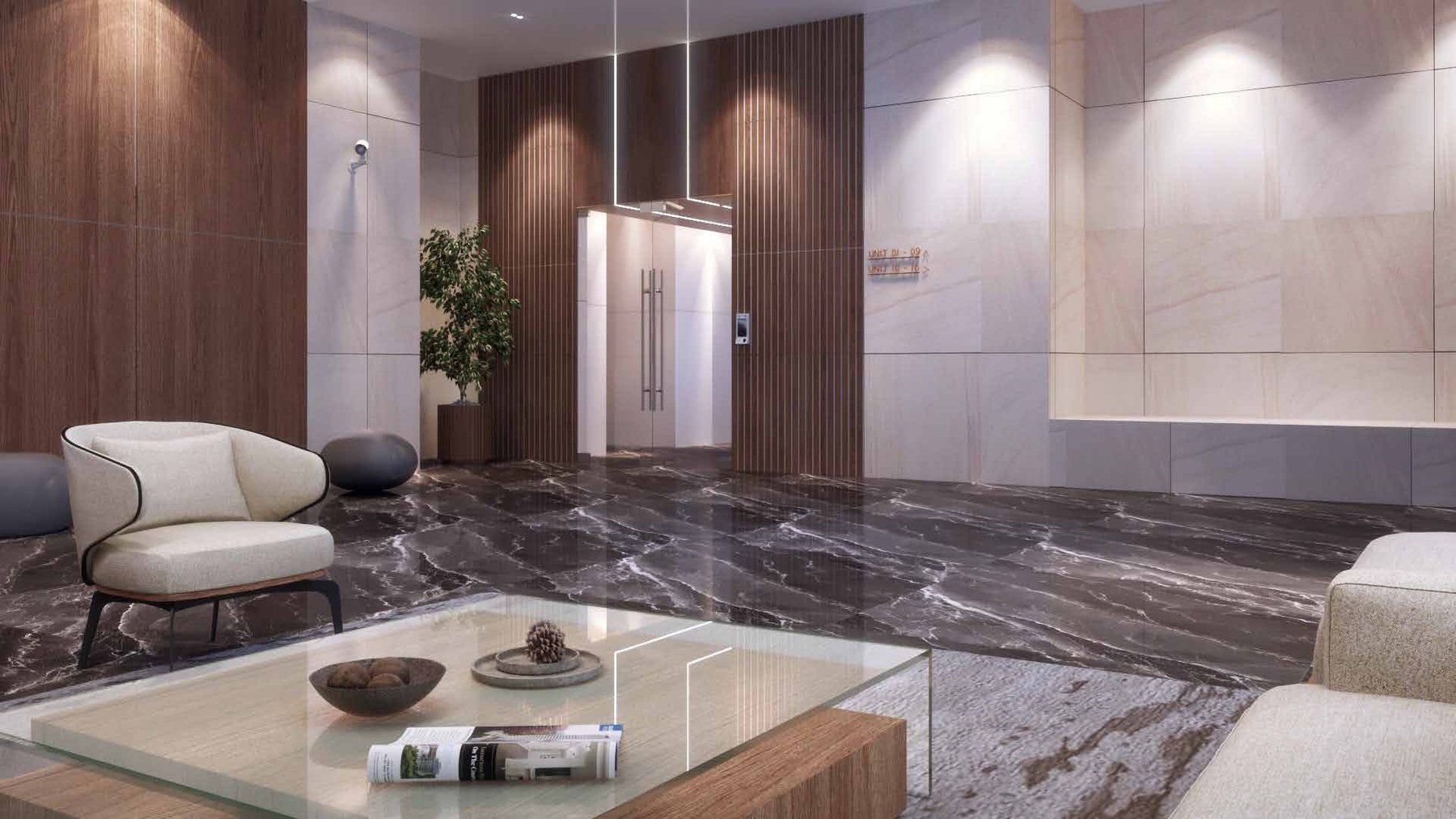 Lift lobby with smart access at e.Sentral SmartCity