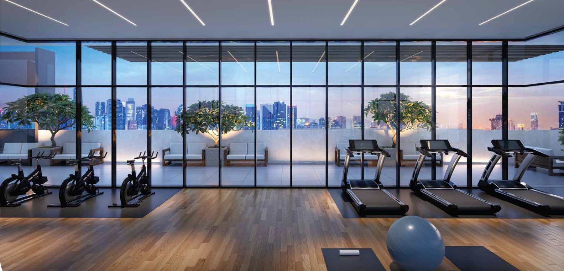 The Horizon Gym on Level 60 at Khaya Residences