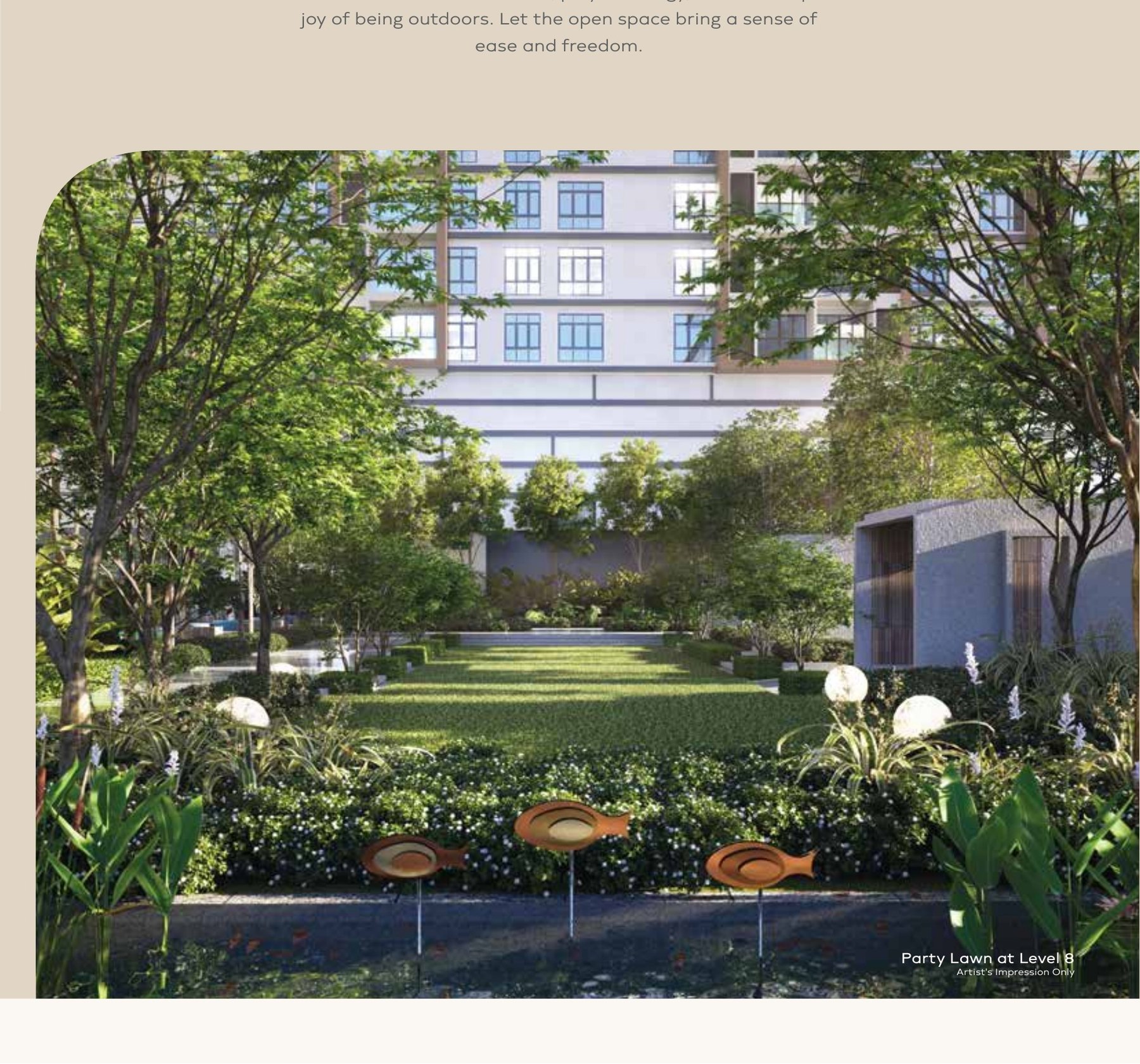The Oasis Lawn and party lawn on Level 8