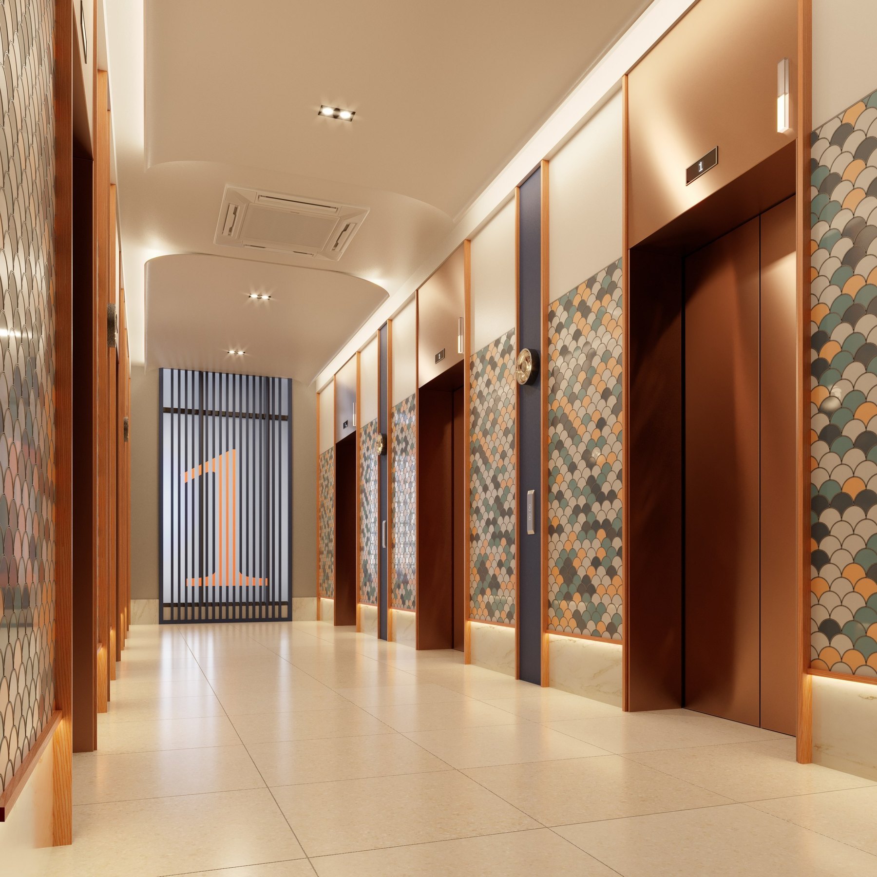 Lift lobby at The Lighthauz