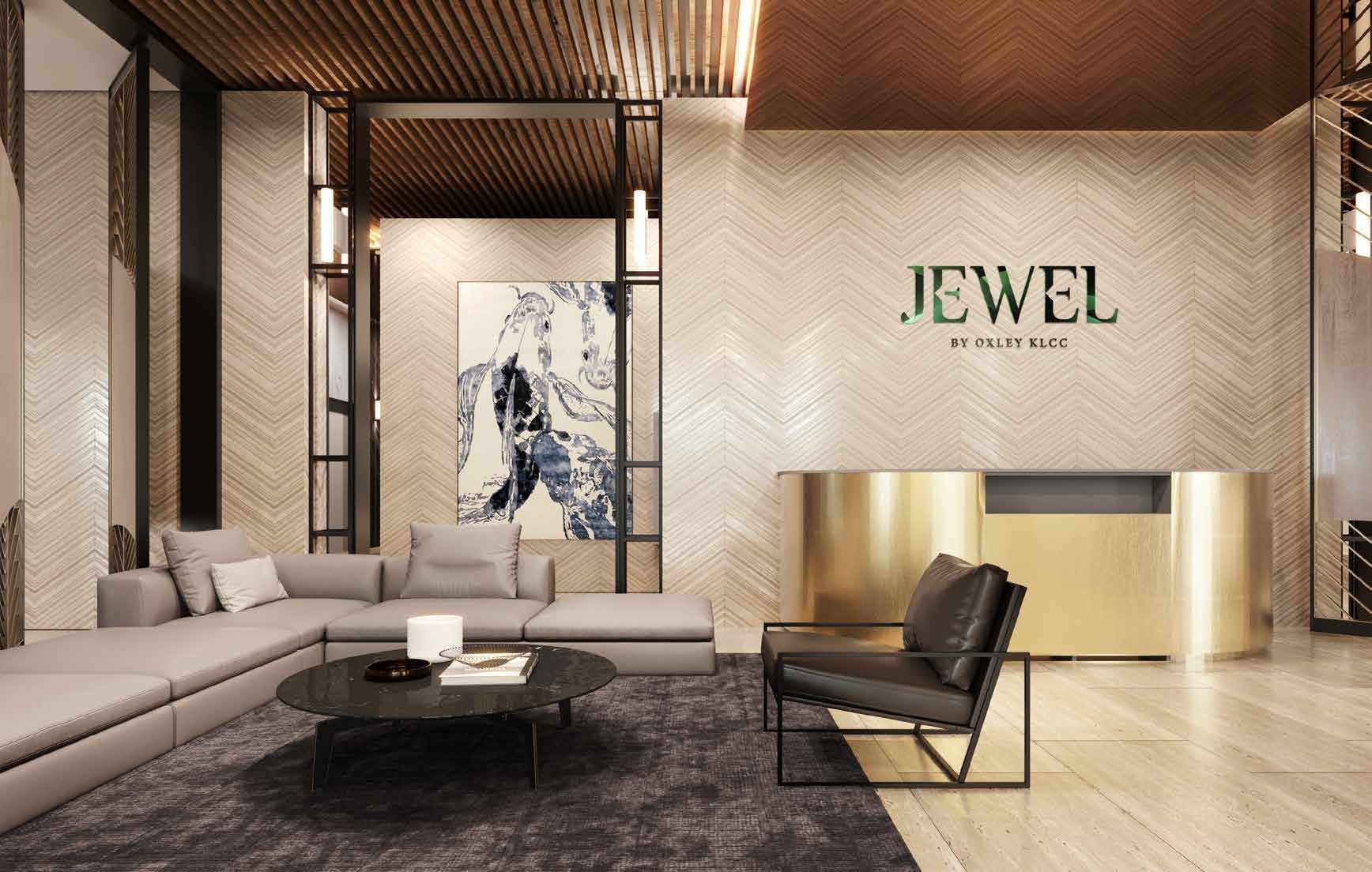 The grand lobby at Jewel by Oxley KLCC
