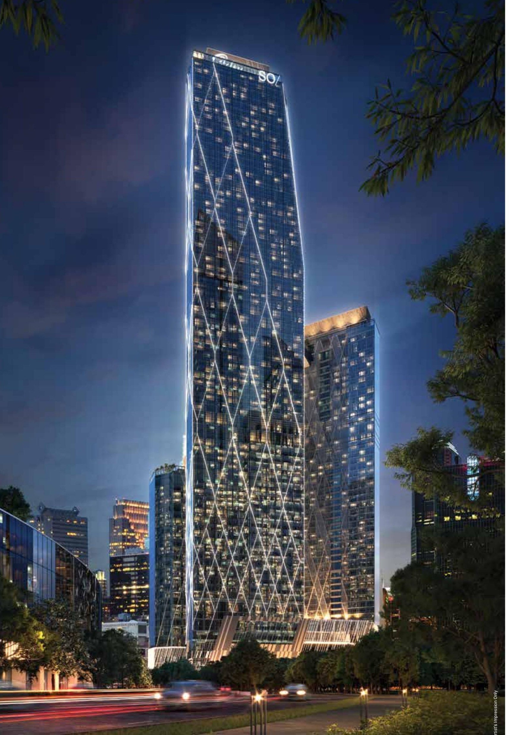 SO/ Kuala Lumpur Residences, the 78-storey tower at Oxley Towers KLCC