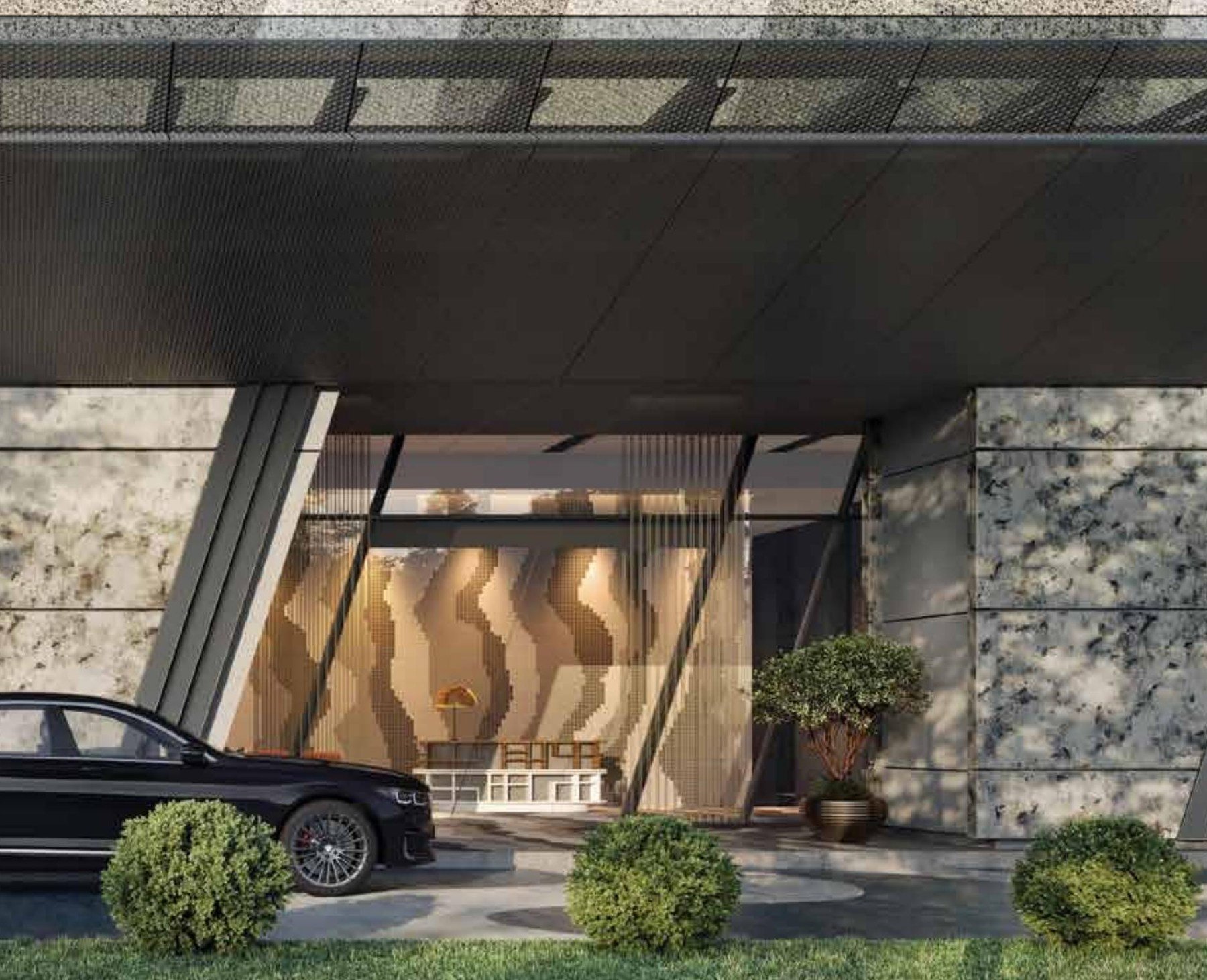 Porte-cochere arrival at SO/ Kuala Lumpur