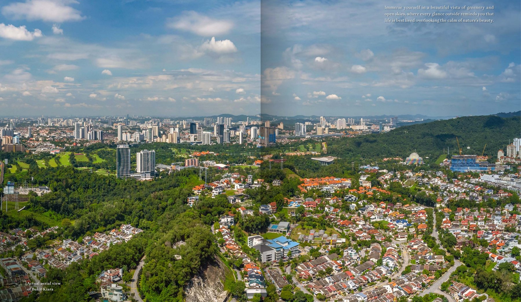 The Bukit Kiara outlook from Pavilion Damansara Heights