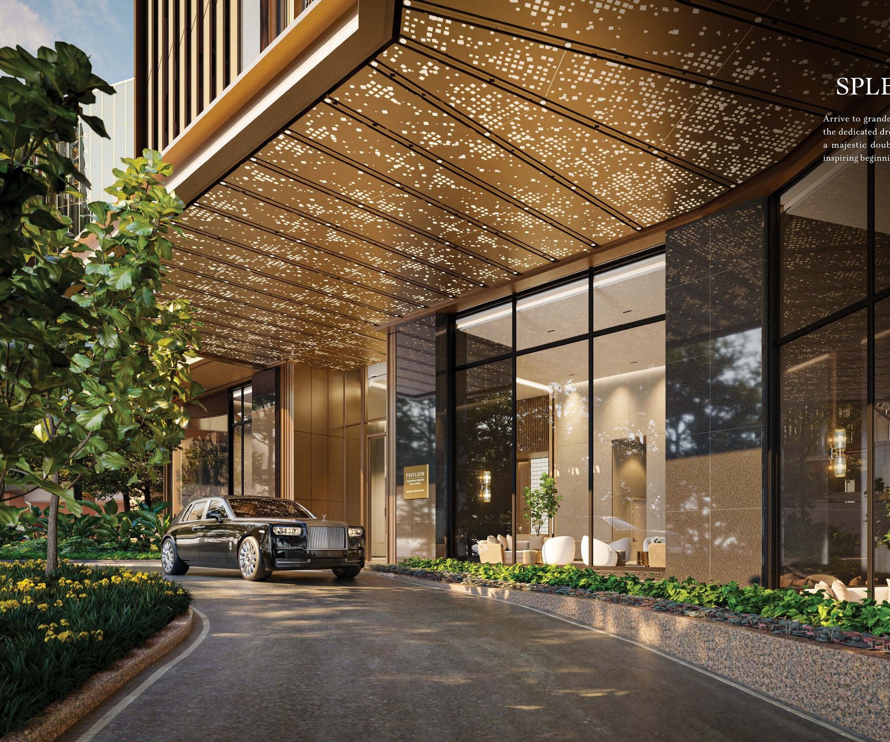 The dedicated drop-off at Imperial Residences