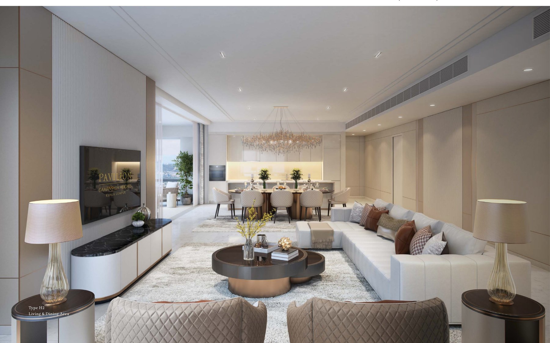 Living area in an Imperial Residences apartment