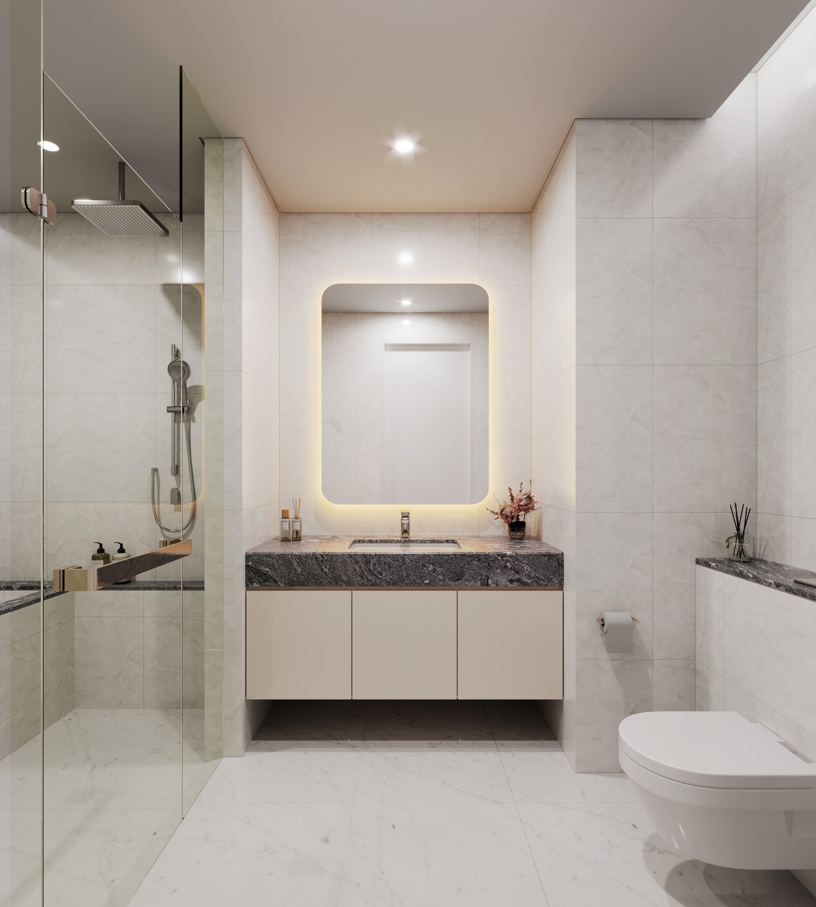 Master bathroom in a Royal Suites Type M2