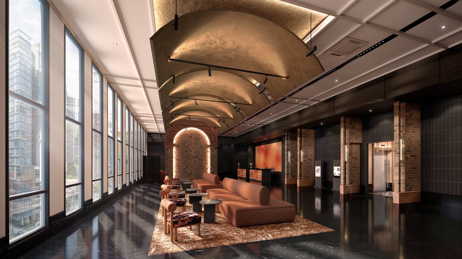 Concierge reception lobby at Phoeniz Suites KL City Centre