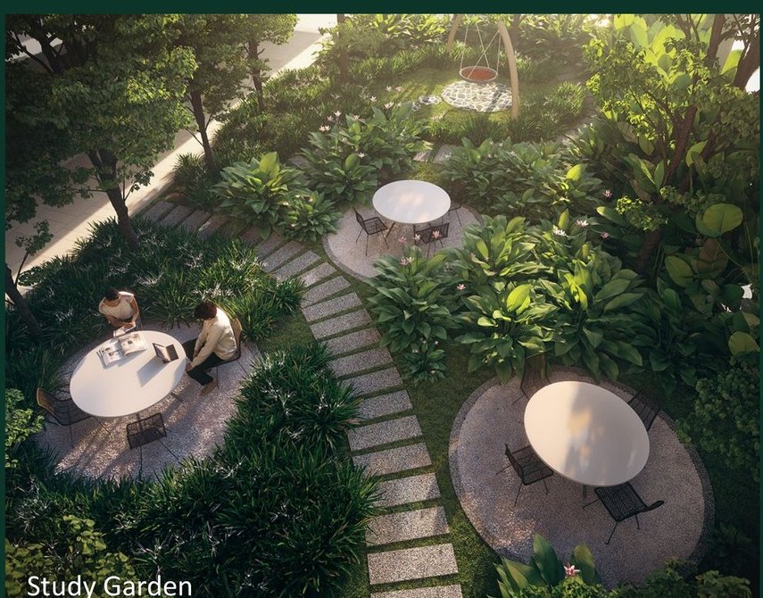 The Study Garden on Level 9 at Rainfora Residences