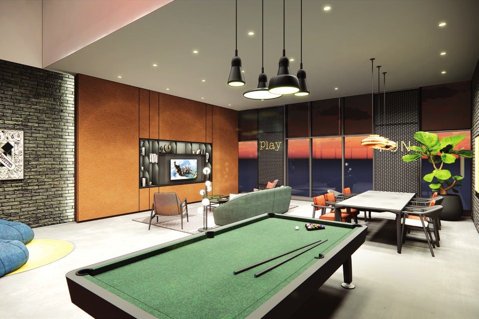 Games room at Ren Residence