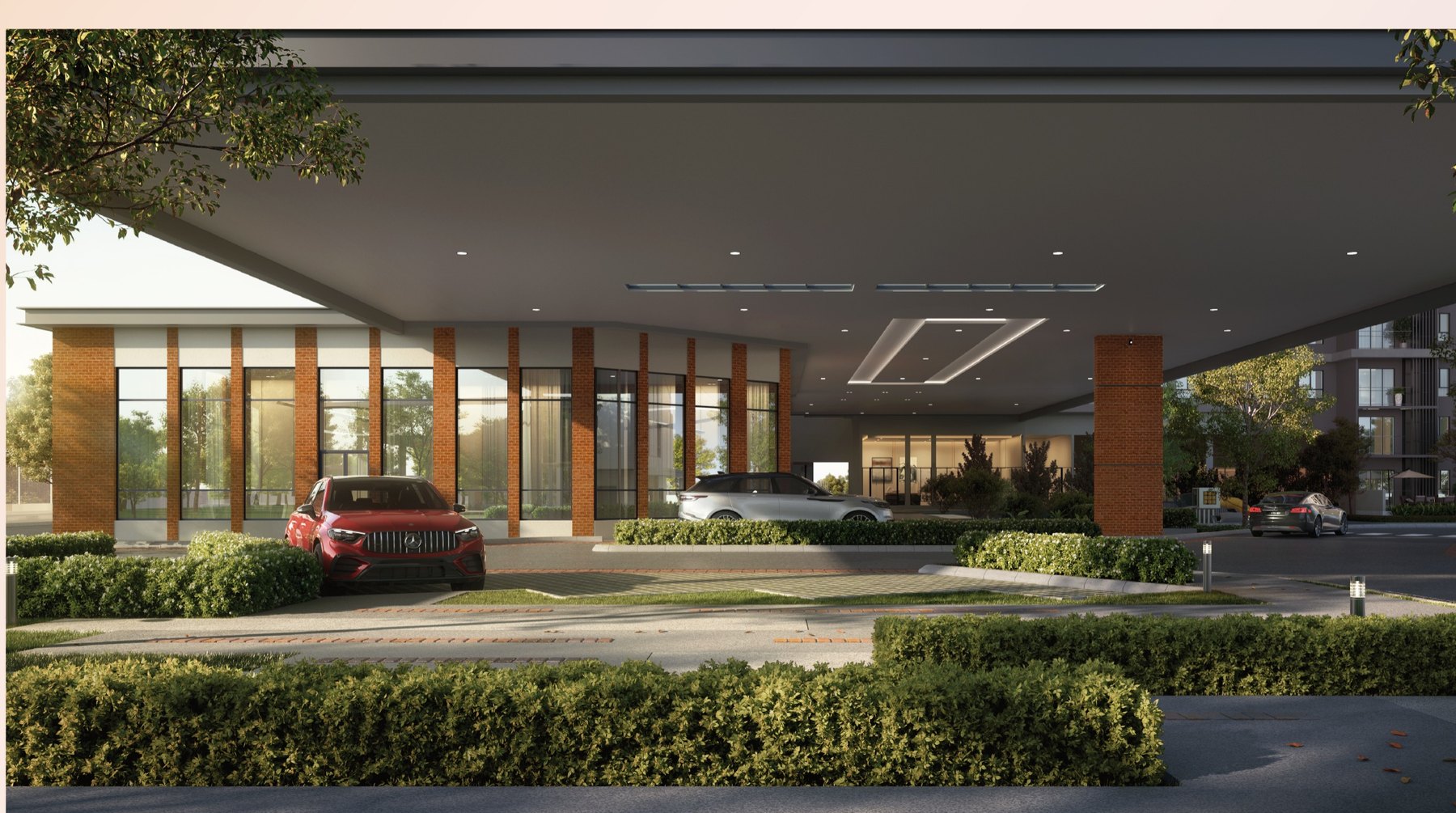 Grand entrance and drop-off at RIA Sunsuria