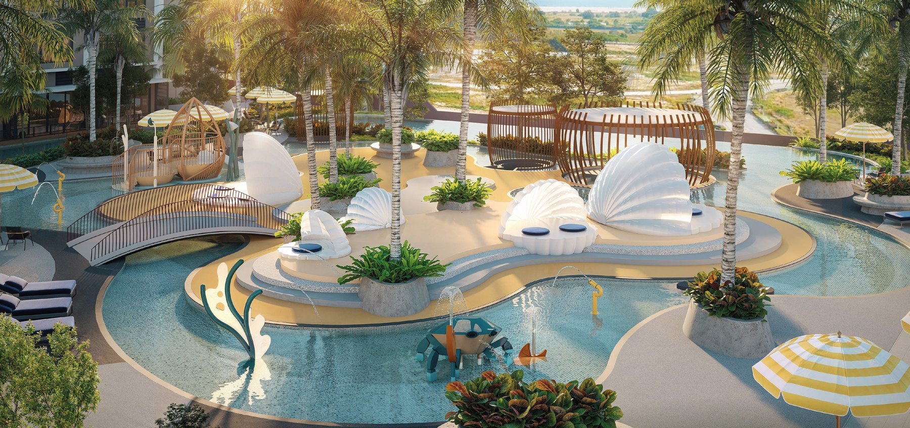 Crabby Creek water play at Tagbay Suites