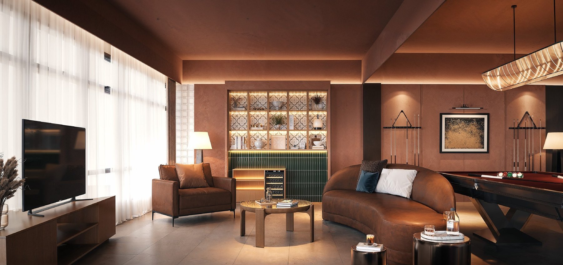 Karaoke and games room at Tagbay Suites