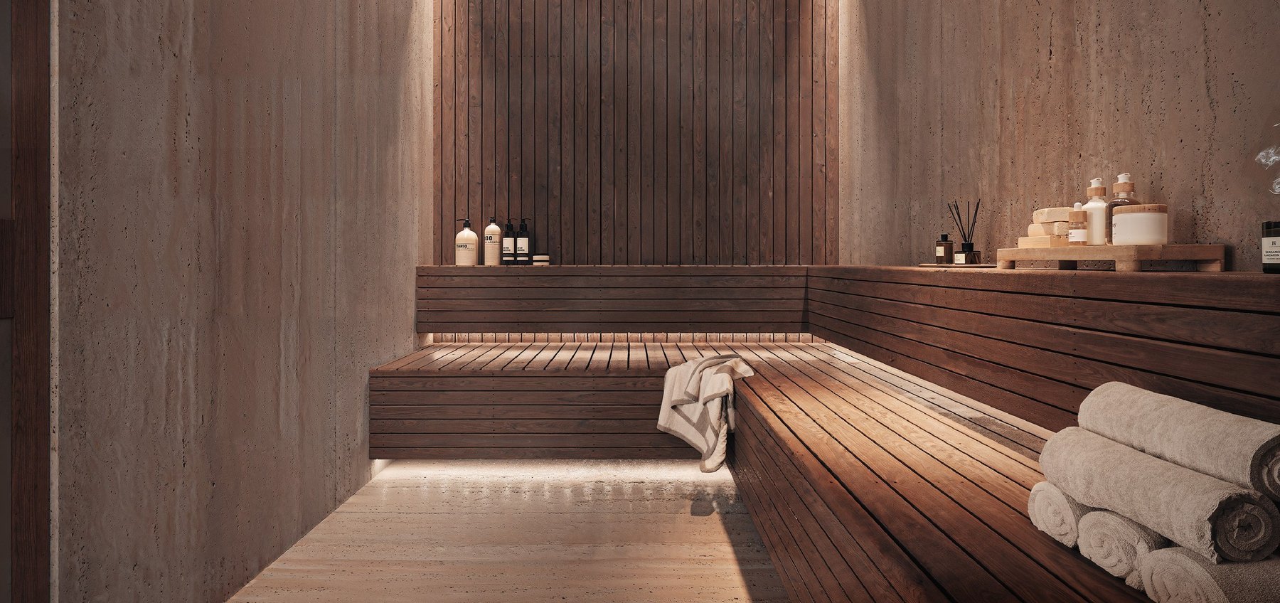 Steam room at Tagbay Suites